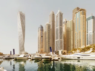 dubai marina skyline png 